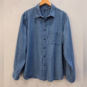 Levi's Made & Crafted Blue Button Down Shirt Men's Size Large